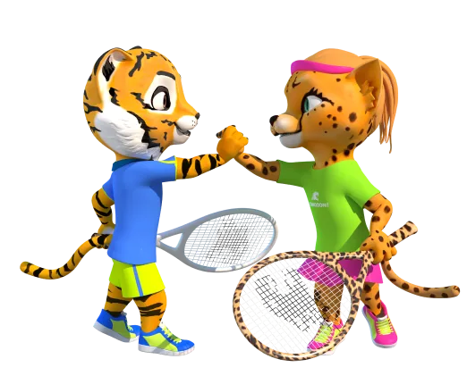 Tiggy and Gabby give each other a high five