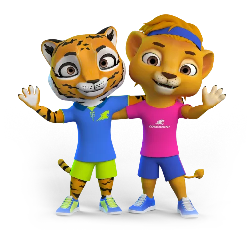 Tiggy and Larry wave hello